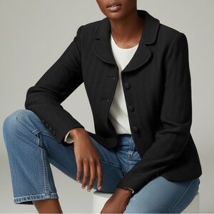 Vintage Y2K St. John Collection Jacket In Navy | Size 10